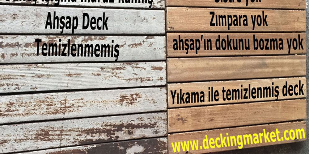 Kompozit Ahşap ve Ahşap Deck Temizleme